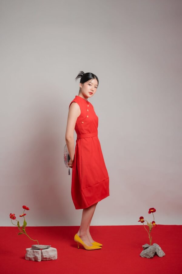 Sansan Red Cheongsam