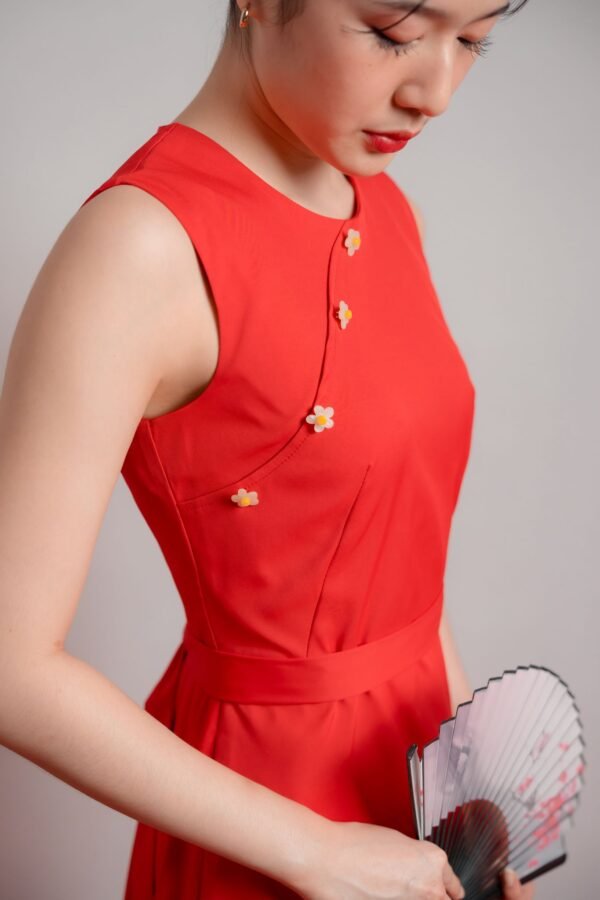 Sansan Red Cheongsam