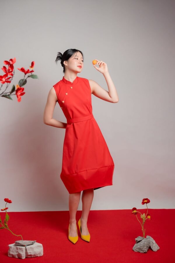 Sansan Red Cheongsam
