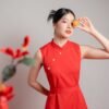 Sansan Red Cheongsam
