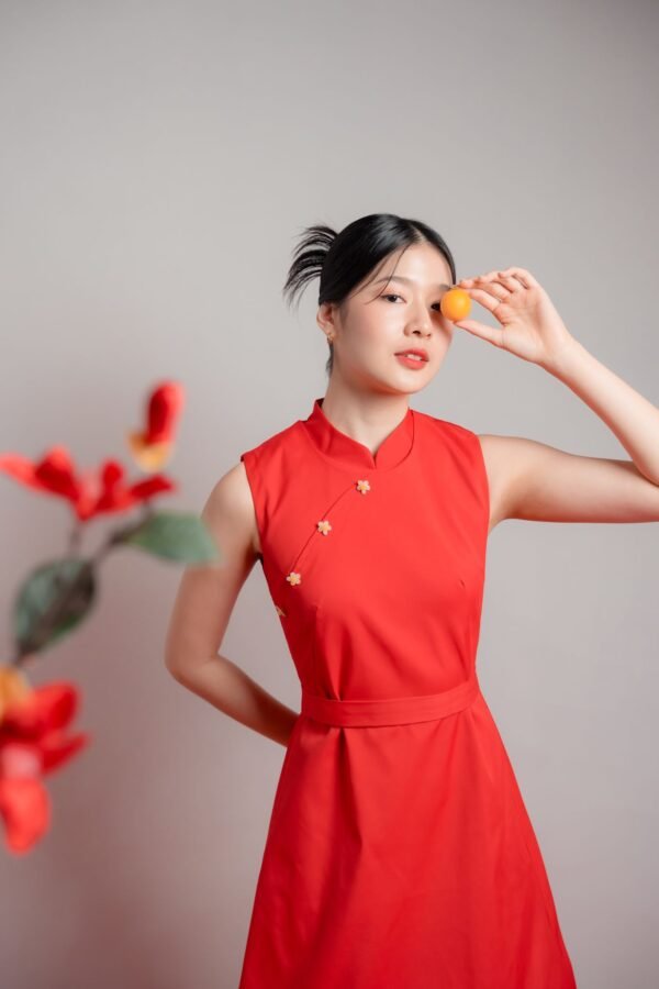 Sansan Red Cheongsam