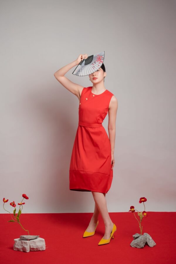 Sansan Red Cheongsam